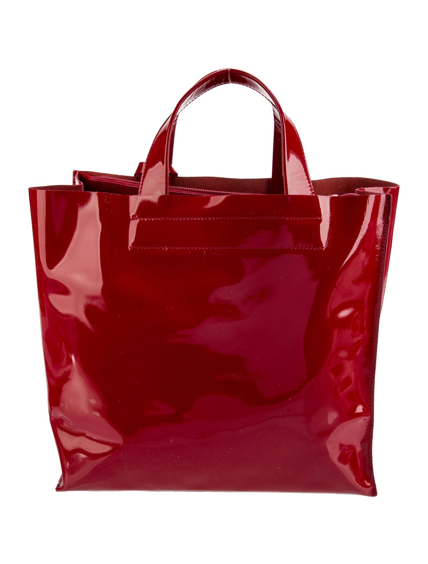 Furla Patent Leather Top Handle Bag